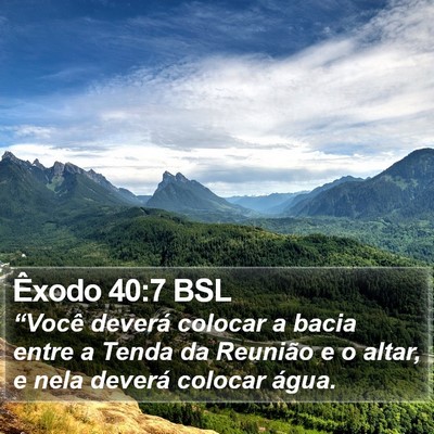 Êxodo 40:7 BSL Bible Verse Image