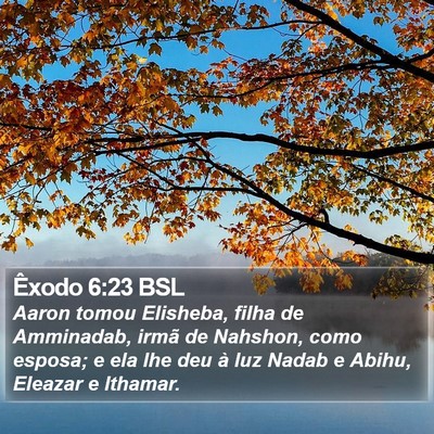 Êxodo 6:23 BSL Bible Verse Image