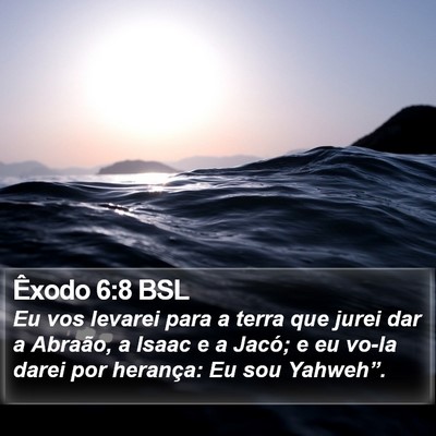 Êxodo 6:8 BSL Bible Verse Image