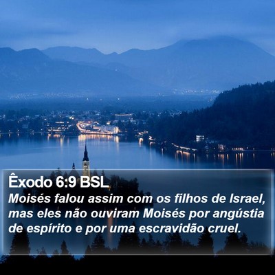 Êxodo 6:9 BSL Bible Verse Image