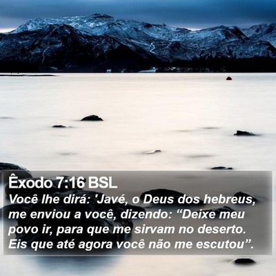 Êxodo 7:16 BSL Bible Verse Image