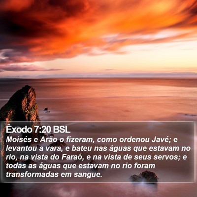 Êxodo 7:20 BSL Bible Verse Image