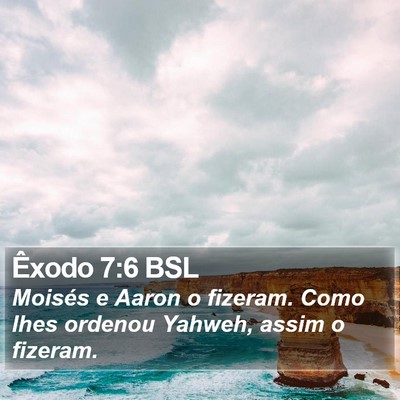 Êxodo 7:6 BSL Bible Verse Image