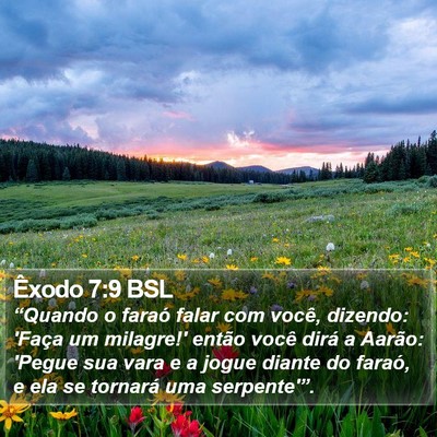 Êxodo 7:9 BSL Bible Verse Image