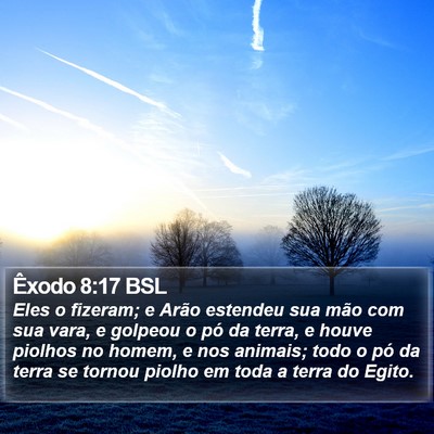 Êxodo 8:17 BSL Bible Verse Image