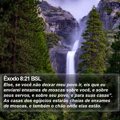 Êxodo 8:21 BSL Bible Verse Image