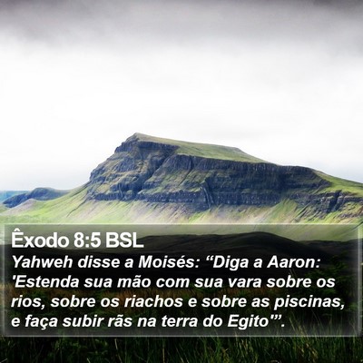 Êxodo 8:5 BSL Bible Verse Image