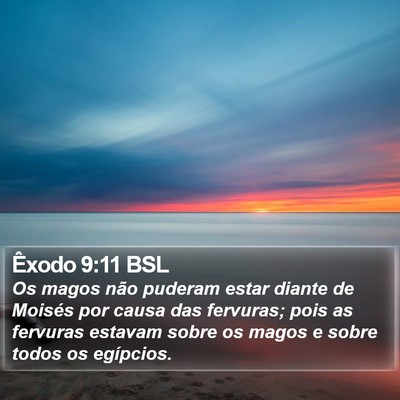 Êxodo 9:11 BSL Bible Verse Image