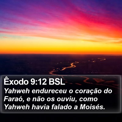 Êxodo 9:12 BSL Bible Verse Image