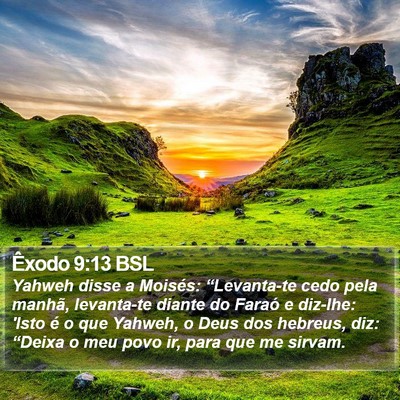 Êxodo 9:13 BSL Bible Verse Image
