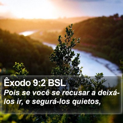 Êxodo 9:2 BSL Bible Verse Image