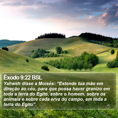Êxodo 9:22 BSL Bible Verse Image