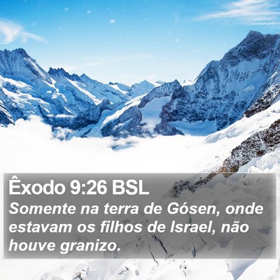 Êxodo 9:26 BSL Bible Verse Image