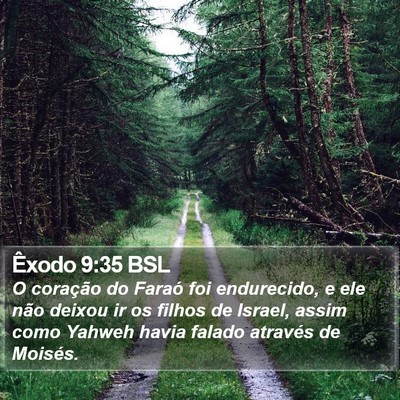 Êxodo 9:35 BSL Bible Verse Image