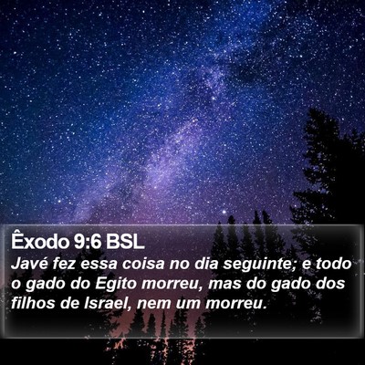 Êxodo 9:6 BSL Bible Verse Image