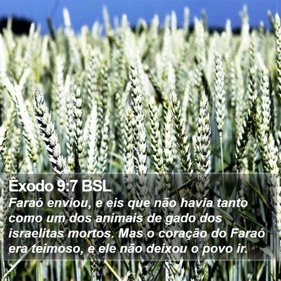 Êxodo 9:7 BSL Bible Verse Image
