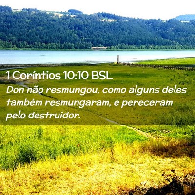 Picture 02 - 1 Coríntios 10:10 BSL - Don não resmungou, como alguns deles também - Bible Verse Picture