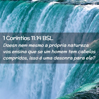 Picture 02 - 1 Coríntios 11:14 BSL - Doesn nem mesmo a própria natureza vos ensina - Bible Verse Picture