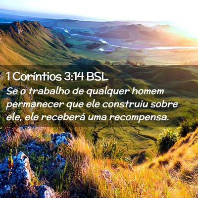 Picture 02 - 1 Coríntios 3:14 BSL - Se o trabalho de qualquer homem permanecer que - Bible Verse Picture