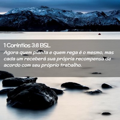 Picture 02 - 1 Coríntios 3:8 BSL - Agora quem planta e quem rega é o mesmo, mas - Bible Verse Picture