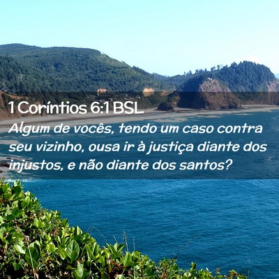 Picture 02 - 1 Coríntios 6:1 BSL - Algum de vocês, tendo um caso contra seu - Bible Verse Picture