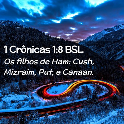 Picture 02 - 1 Crônicas 1:8 BSL - Os filhos de Ham: Cush, Mizraim, Put, e - Bible Verse Picture