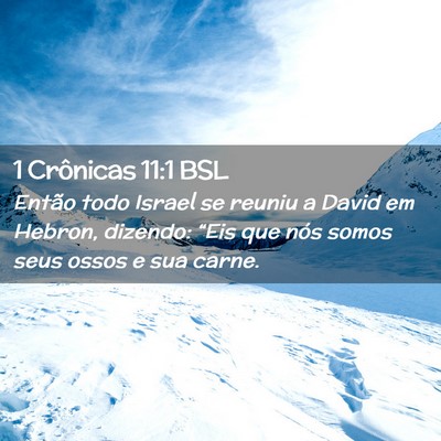 Picture 02 - 1 Crônicas 11:1 BSL - Então todo Israel se reuniu a David em Hebron, - Bible Verse Picture