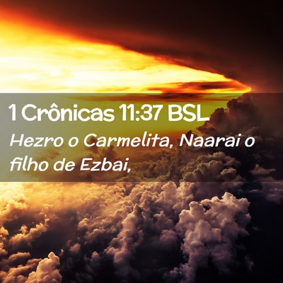Picture 02 - 1 Crônicas 11:37 BSL - Hezro o Carmelita, Naarai o filho de - Bible Verse Picture