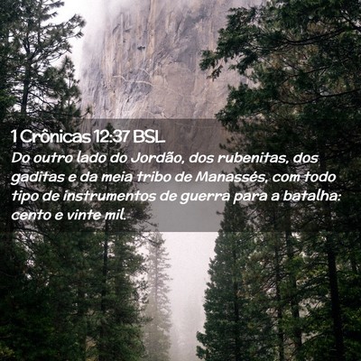 Picture 02 - 1 Crônicas 12:37 BSL - Do outro lado do Jordão, dos rubenitas, dos - Bible Verse Picture