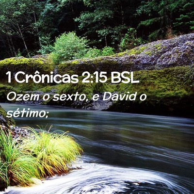 Picture 02 - 1 Crônicas 2:15 BSL - Ozem o sexto, e David o - Bible Verse Picture