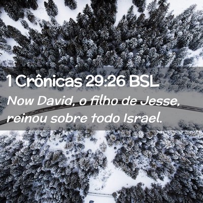 Picture 02 - 1 Crônicas 29:26 BSL - Now David, o filho de Jesse, reinou sobre todo - Bible Verse Picture