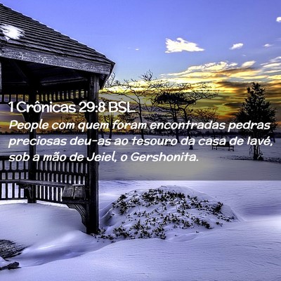 Picture 02 - 1 Crônicas 29:8 BSL - People com quem foram encontradas pedras - Bible Verse Picture