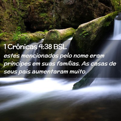 Picture 02 - 1 Crônicas 4:38 BSL - estes mencionados pelo nome eram príncipes em - Bible Verse Picture