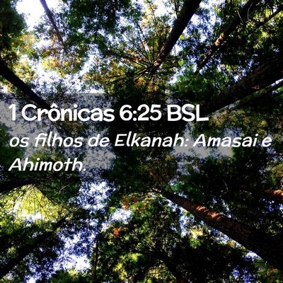 Picture 02 - 1 Crônicas 6:25 BSL - os filhos de Elkanah: Amasai e - Bible Verse Picture