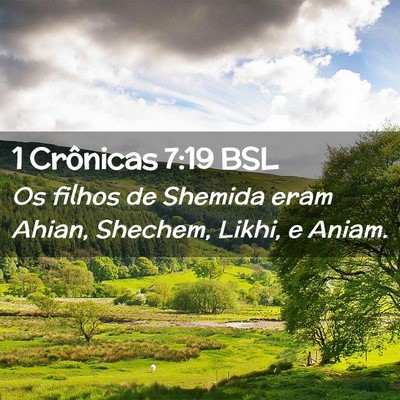 Picture 02 - 1 Crônicas 7:19 BSL - Os filhos de Shemida eram Ahian, Shechem, Likhi, - Bible Verse Picture
