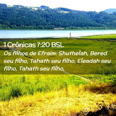 Picture 02 - 1 Crônicas 7:20 BSL - Os filhos de Efraim: Shuthelah, Bered seu filho, - Bible Verse Picture