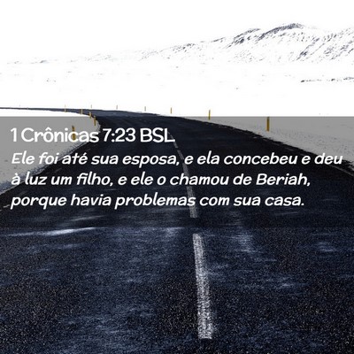 Picture 02 - 1 Crônicas 7:23 BSL - Ele foi até sua esposa, e ela concebeu e deu à - Bible Verse Picture