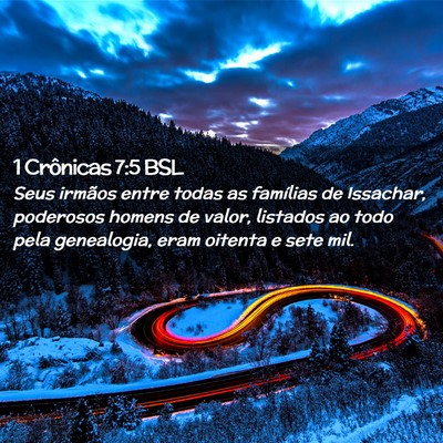 Picture 02 - 1 Crônicas 7:5 BSL - Seus irmãos entre todas as famílias de - Bible Verse Picture