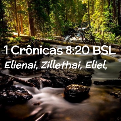 Picture 02 - 1 Crônicas 8:20 BSL - Elienai, Zillethai, - Bible Verse Picture