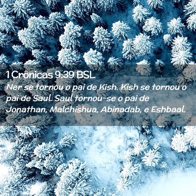 Picture 02 - 1 Crônicas 9:39 BSL - Ner se tornou o pai de Kish. Kish se tornou o pai - Bible Verse Picture