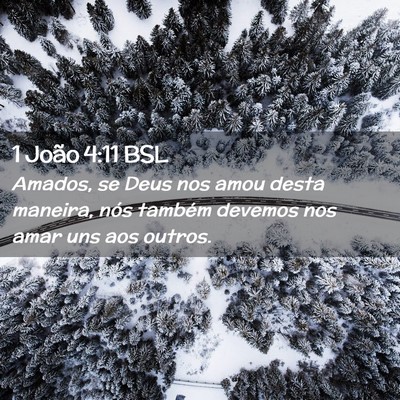 Picture 02 - 1 João 4:11 BSL - Amados, se Deus nos amou desta maneira, nós - Bible Verse Picture