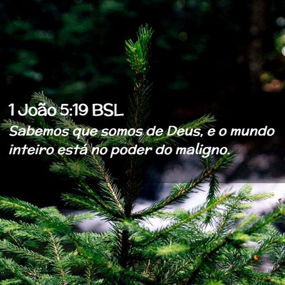 Picture 02 - 1 João 5:19 BSL - Sabemos que somos de Deus, e o mundo inteiro - Bible Verse Picture