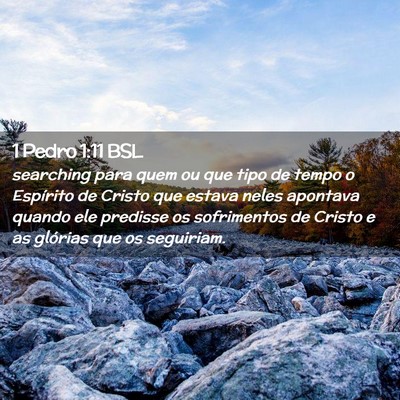 Picture 02 - 1 Pedro 1:11 BSL - searching para quem ou que tipo de tempo o - Bible Verse Picture