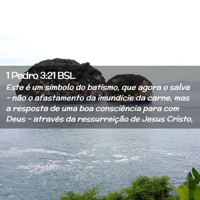 Picture 02 - 1 Pedro 3:21 BSL - Este é um símbolo do batismo, que agora o salva - Bible Verse Picture