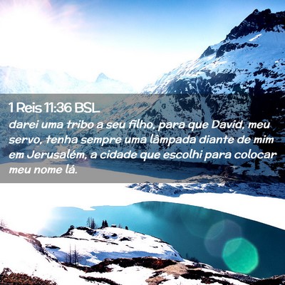 Picture 02 - 1 Reis 11:36 BSL - darei uma tribo a seu filho, para que David, meu - Bible Verse Picture