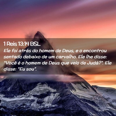 Picture 02 - 1 Reis 13:14 BSL - Ele foi atrás do homem de Deus, e o encontrou - Bible Verse Picture