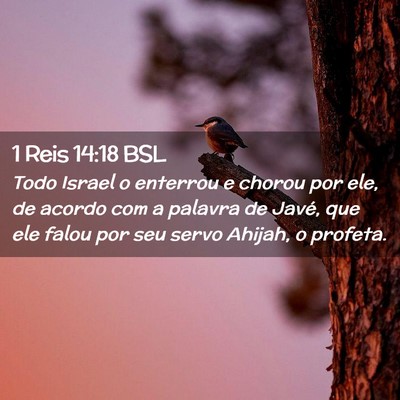 Picture 02 - 1 Reis 14:18 BSL - Todo Israel o enterrou e chorou por ele, de - Bible Verse Picture
