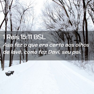 Picture 02 - 1 Reis 15:11 BSL - Asa fez o que era certo aos olhos de Iavé, como - Bible Verse Picture