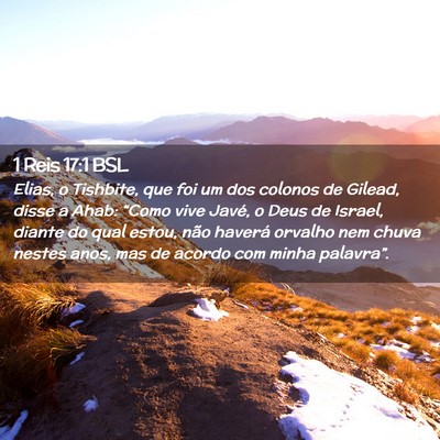 Picture 02 - 1 Reis 17:1 BSL - Elias, o Tishbite, que foi um dos colonos de - Bible Verse Picture
