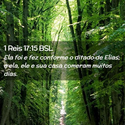 Picture 02 - 1 Reis 17:15 BSL - Ela foi e fez conforme o ditado de Elias; e ela, - Bible Verse Picture